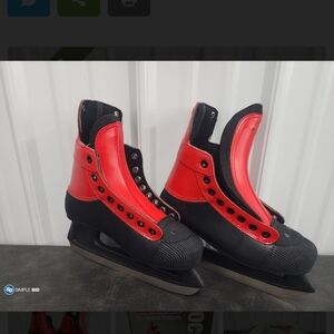 CCM Red and Black Ice Skates